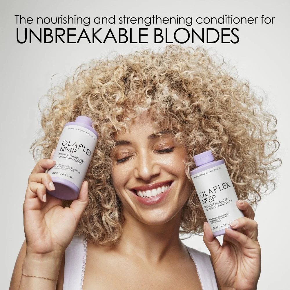 Olaplex Blonde Toning Shampoo No 4P & No 5P Blonde Enhancer Toning Conditioner Twin 2 x 250ml - Image 7