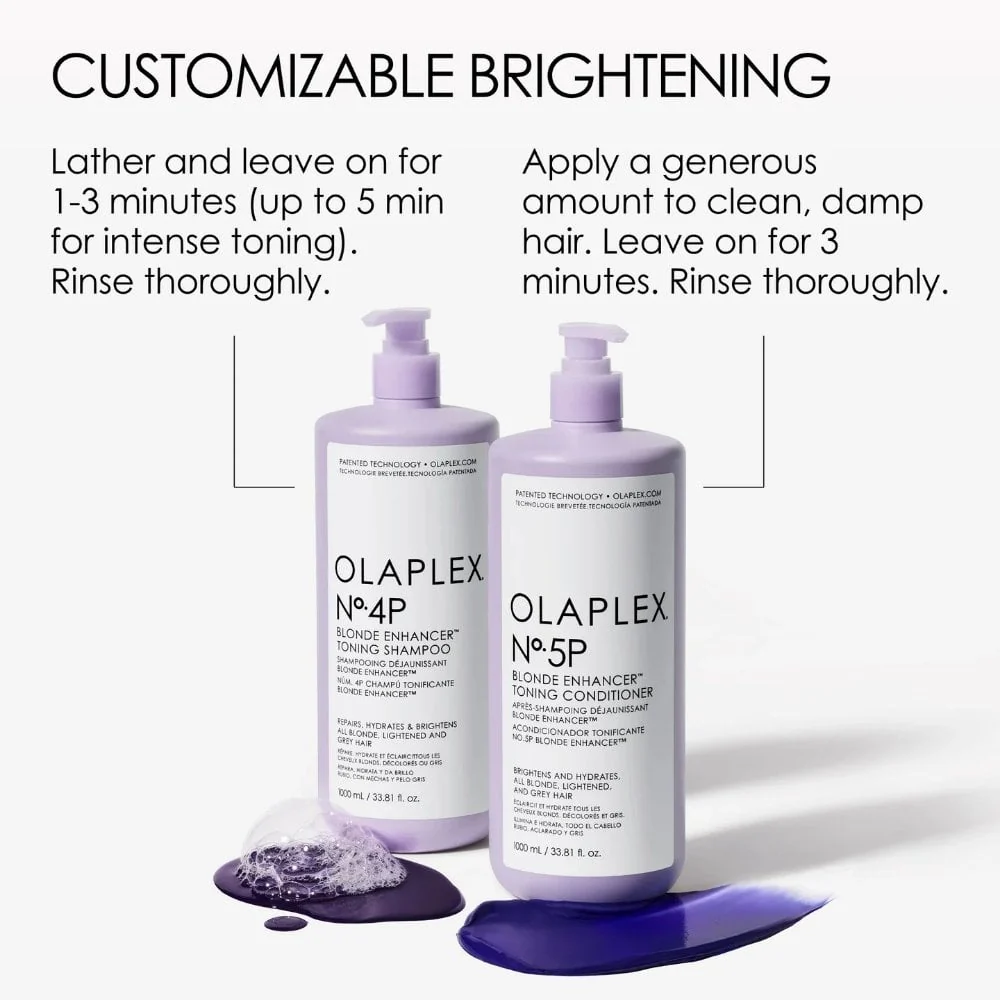 Olaplex No 4P Blonde Enhancer Toning Shampoo 1000ml - Image 9