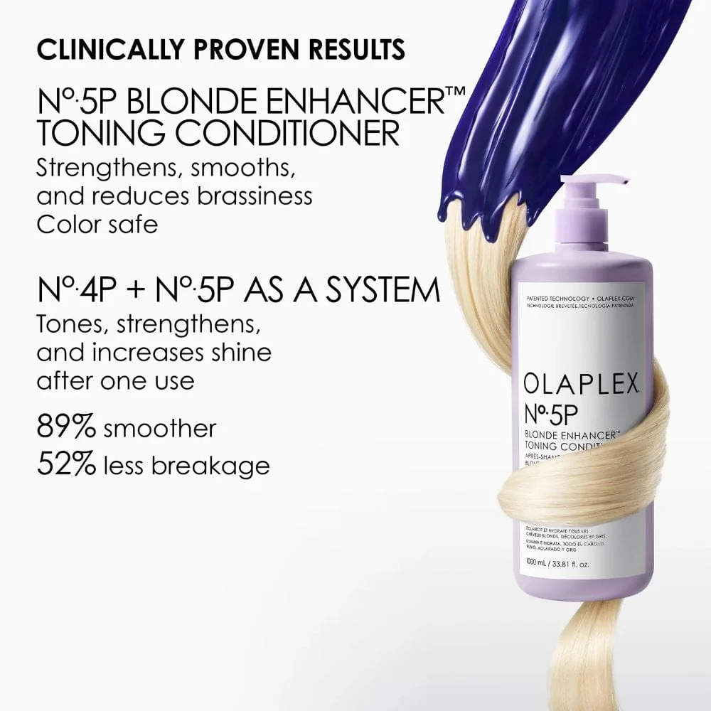 Olaplex No 5P Blonde Enhancer Toning Conditioner 1000ml - Image 8