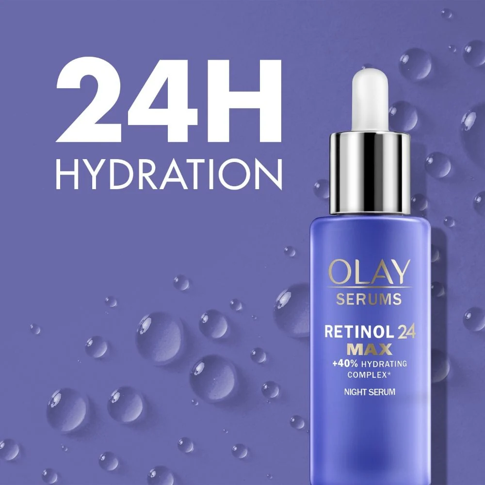 Olay Retinol 24 Max Night Serum with +40% Glycerin 40ml - Image 2