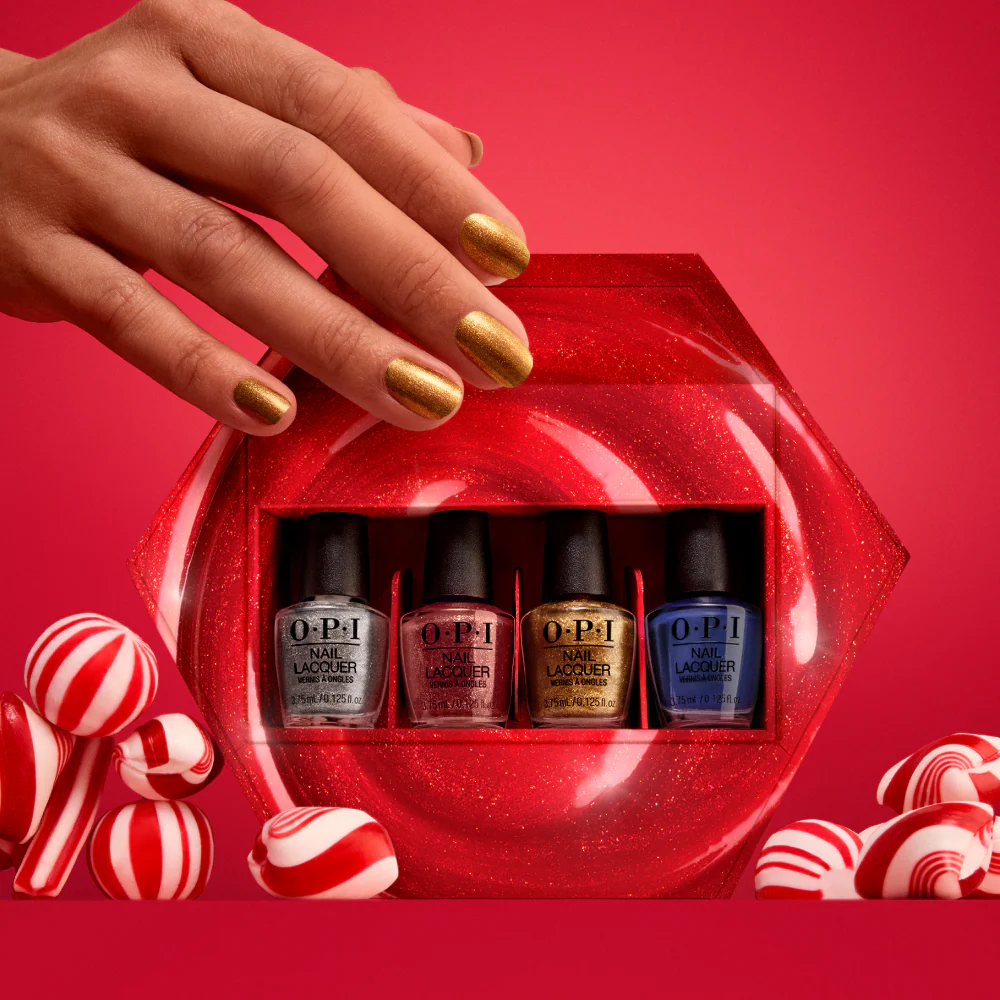 OPI Good Enough To Treat Mini Nail Polish Pack 4 x 3.75ml - Image 4