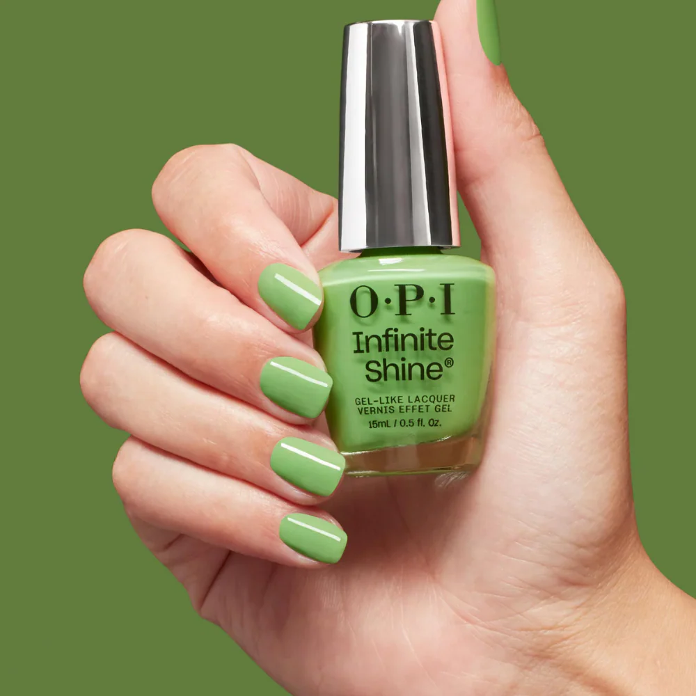 OPI Infinite Shine Gel-Like Lacquer Jelly Green With Envy 15ml - Image 5