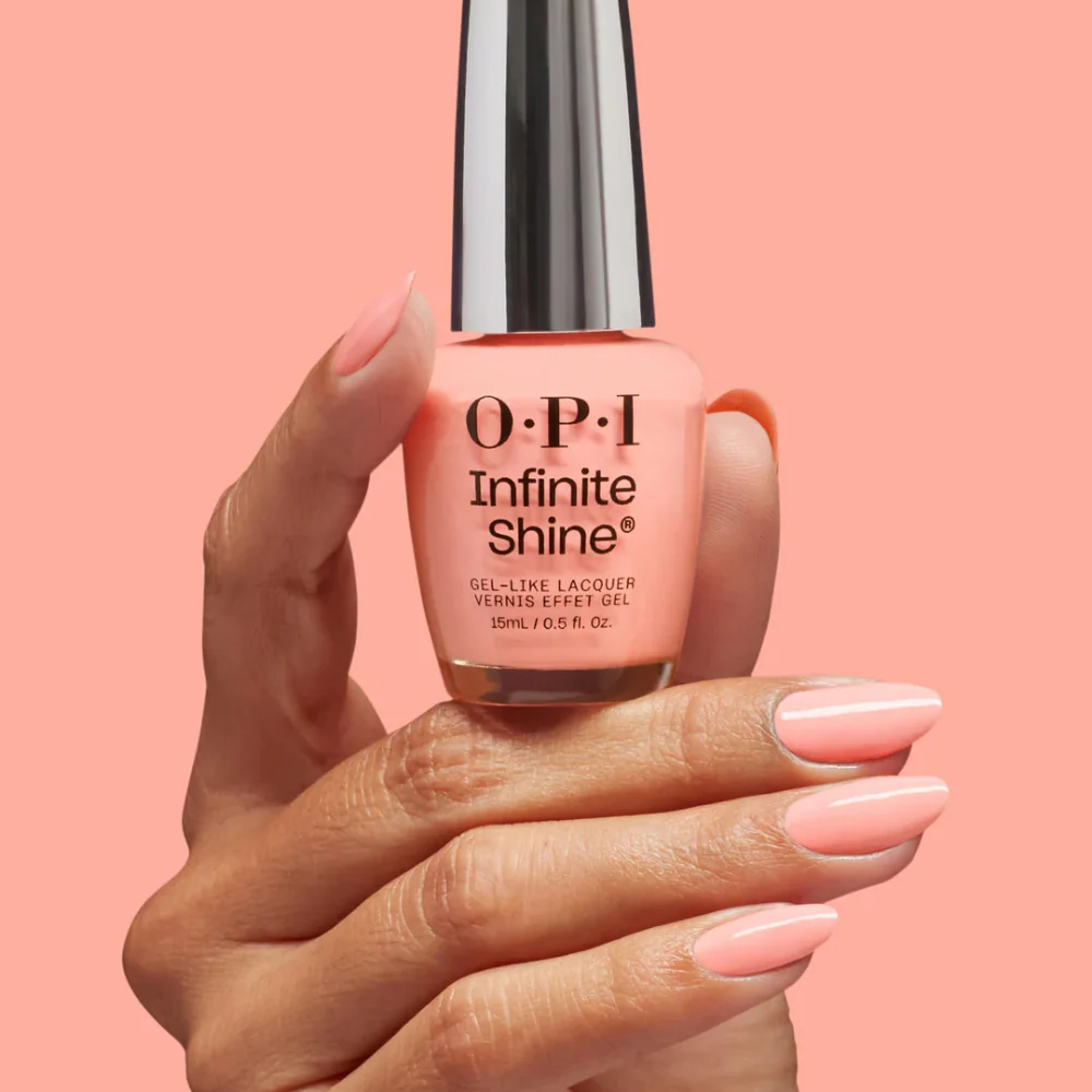 OPI Infinite Shine Gel-Like Lacquer Strawberry Slay 15ml - Image 5