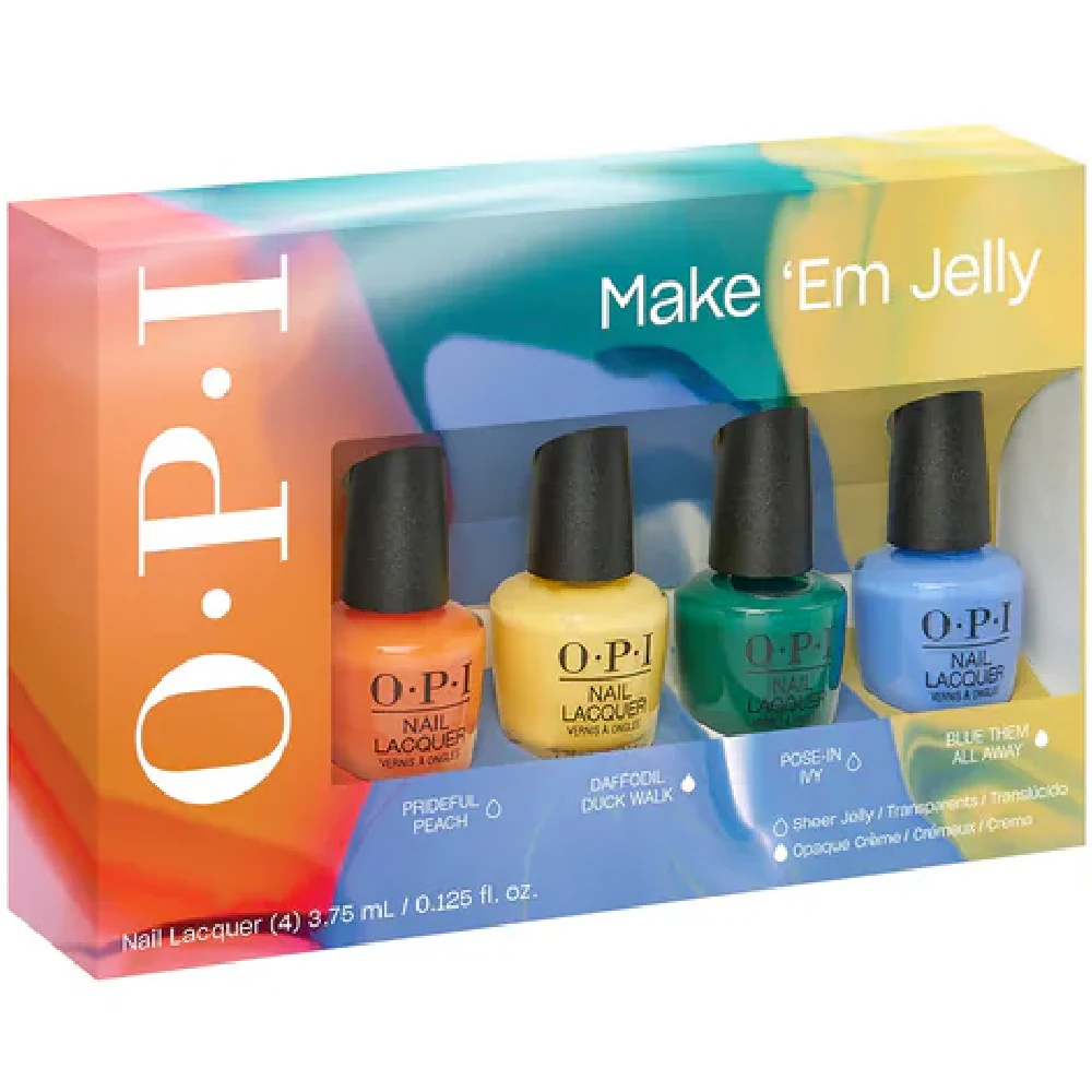 OPI Make 'Em Jelly Summer Mini Nail Polish Pack 4 x 3.75ml - Image 2