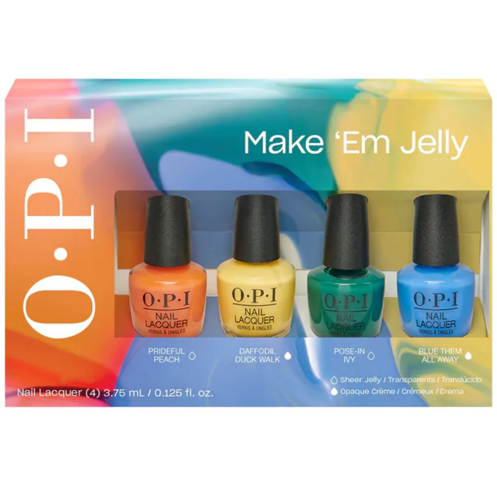 OPI Make 'Em Jelly Summer Mini Nail Polish Pack 4 x 3.75ml - Image 3