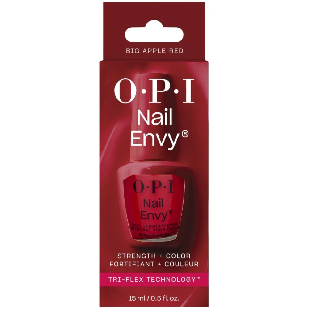 OPI Nail Envy Nail Strengthener Strength + Colour Big Apple Red 15ml - Image 2