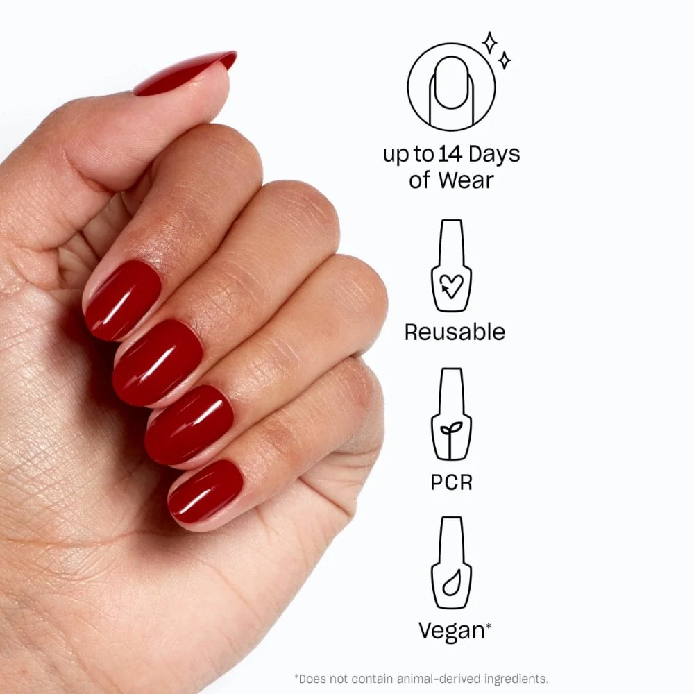 OPI xPress/On Nails Big Apple Red 30x - Image 2