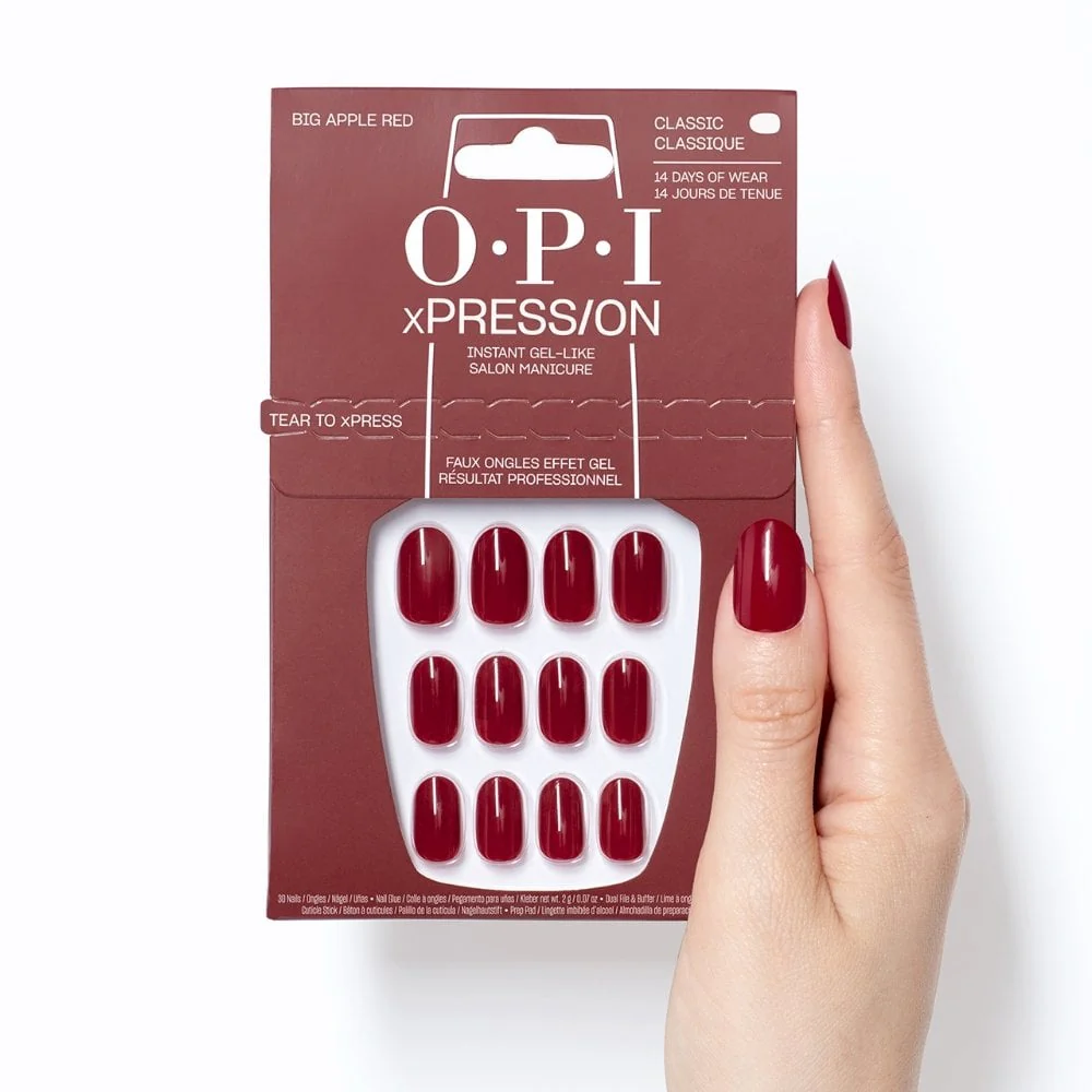 OPI xPress/On Nails Big Apple Red 30x - Image 3