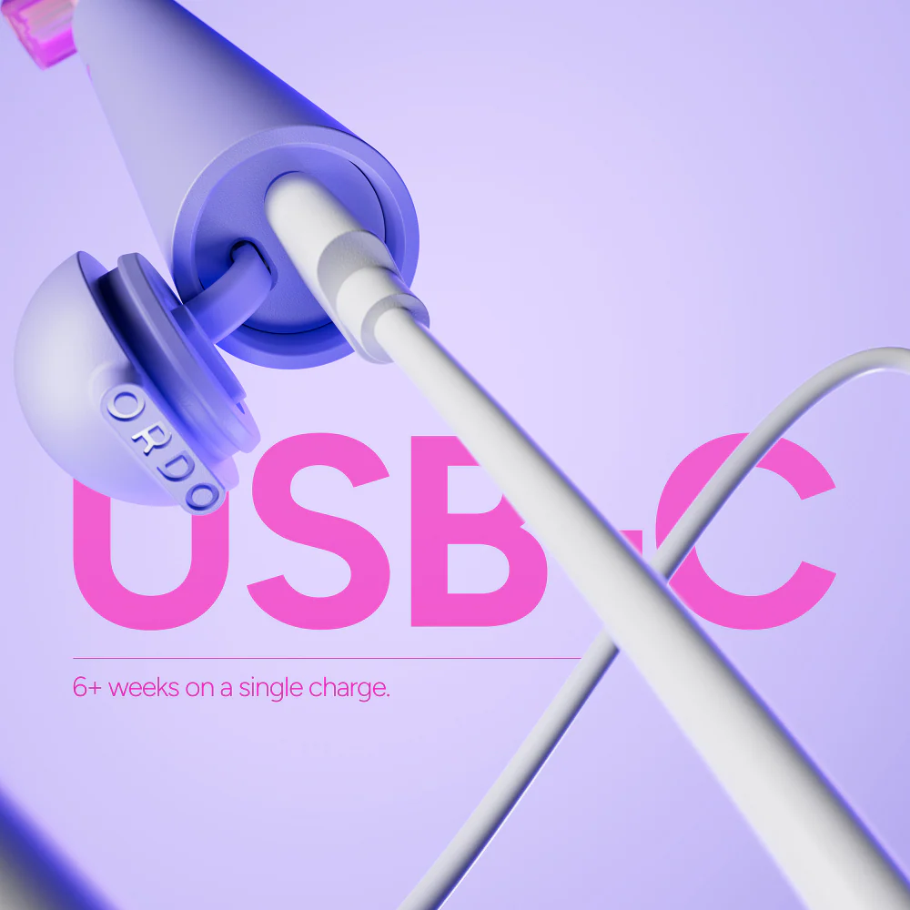 Ordo Sonic Edge Rechargeable Toothbrush Fiji Fuchsia - Image 6