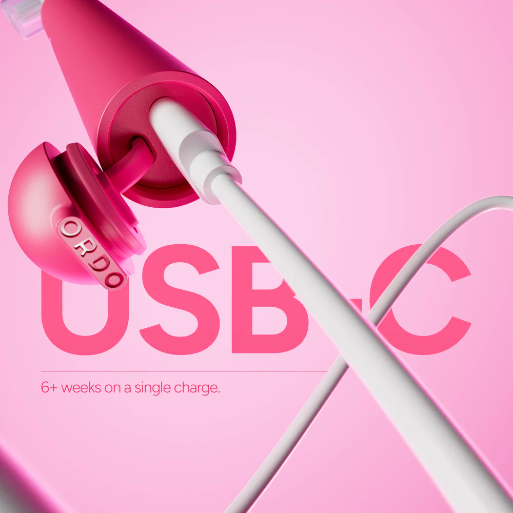 Ordo Sonic Edge Rechargeable Toothbrush Paradise Pink - Image 6