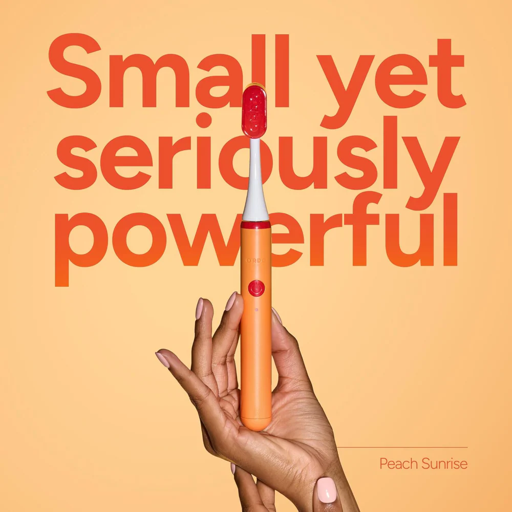 Ordo Sonic Edge Rechargeable Toothbrush Peach Sunrise - Image 3