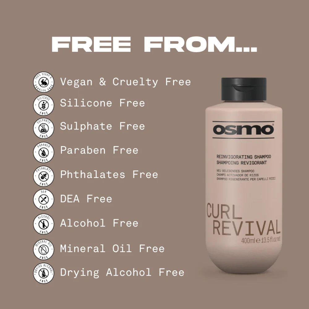 Osmo Curl Revival Reinvigorating Shampoo 400ml - Image 6