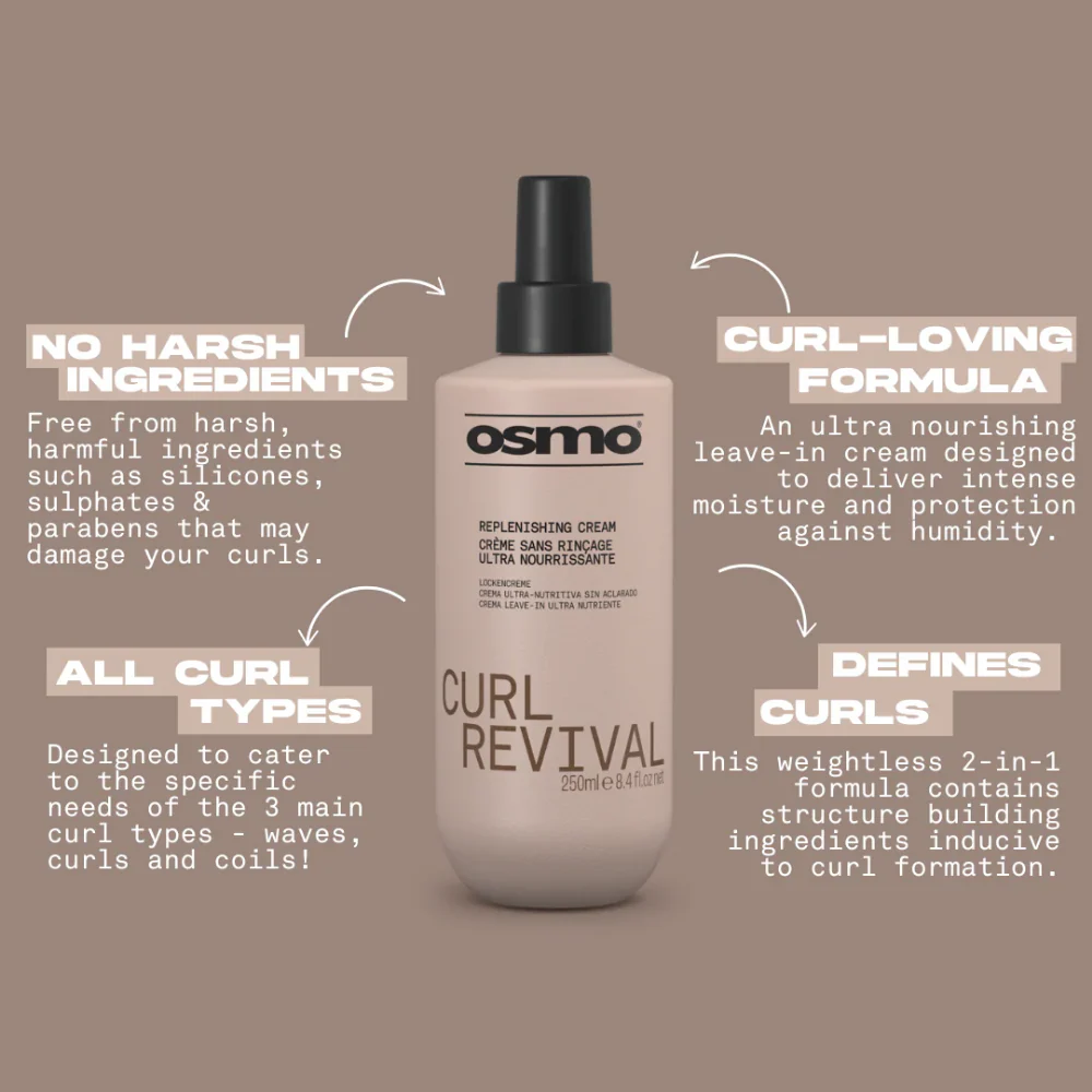 Osmo Curl Revival Replenishing Cream 250ml - Image 4