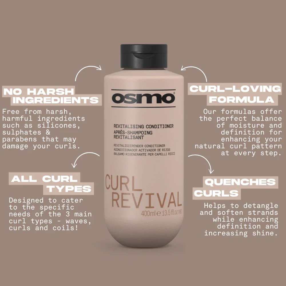 Osmo Curl Revival Revitalising Conditioner 400ml - Image 3