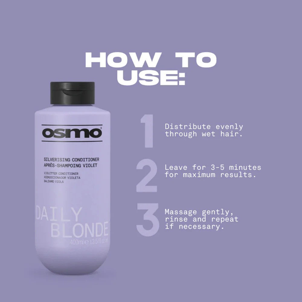 Osmo Daily Blonde Silverising Conditioner 400ml - Image 2