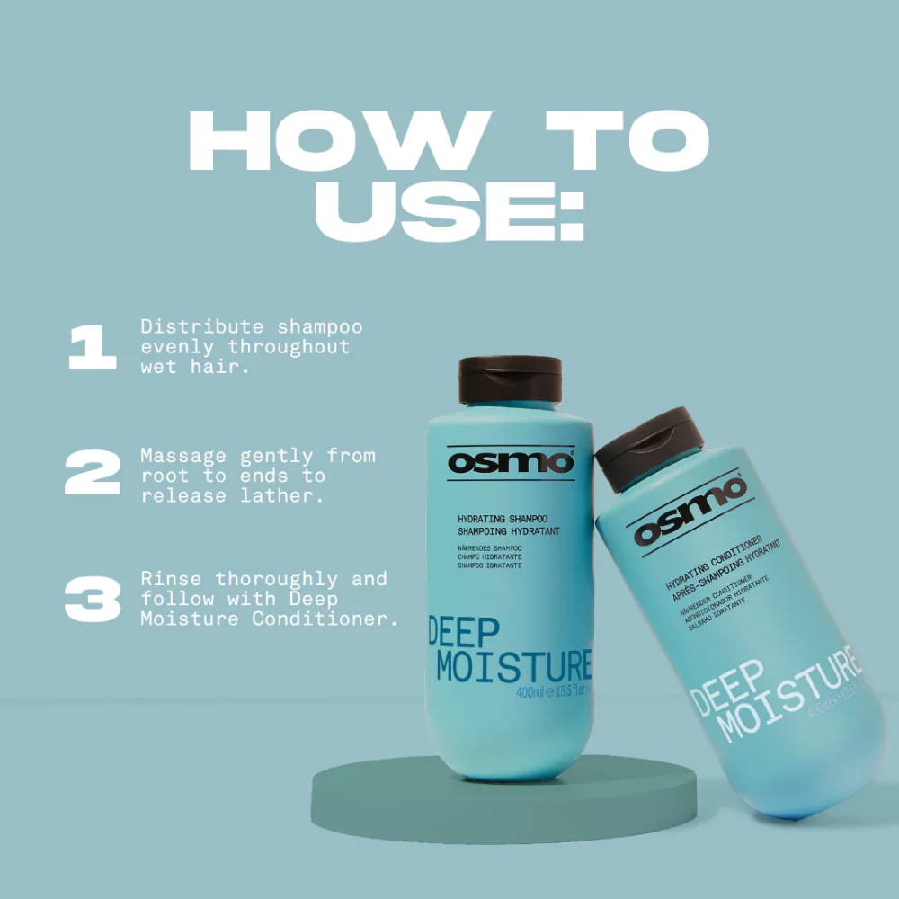 Osmo Deep Moisture Hydrating Shampoo 1000ml - Image 5