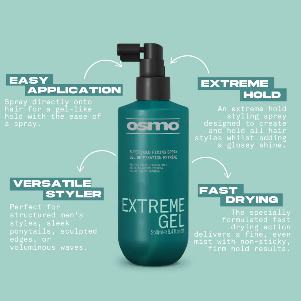 Osmo Extreme Extra Firm Gel Spray 250ml - Image 5