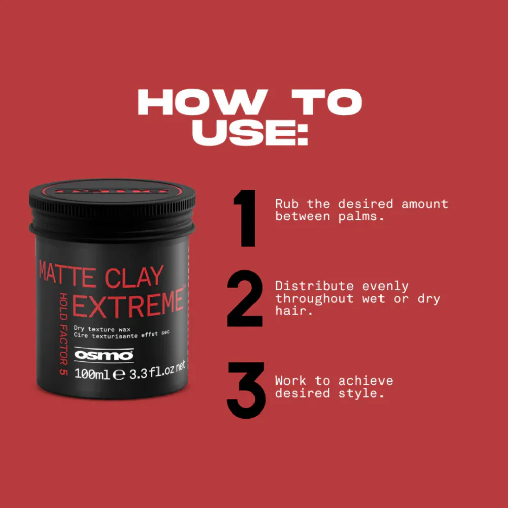 Osmo Matte Clay Extreme Duo 2 x 100ml - Image 2