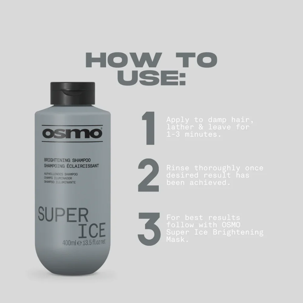 Osmo Super Ice Brightening Shampoo 1000ml - Image 3