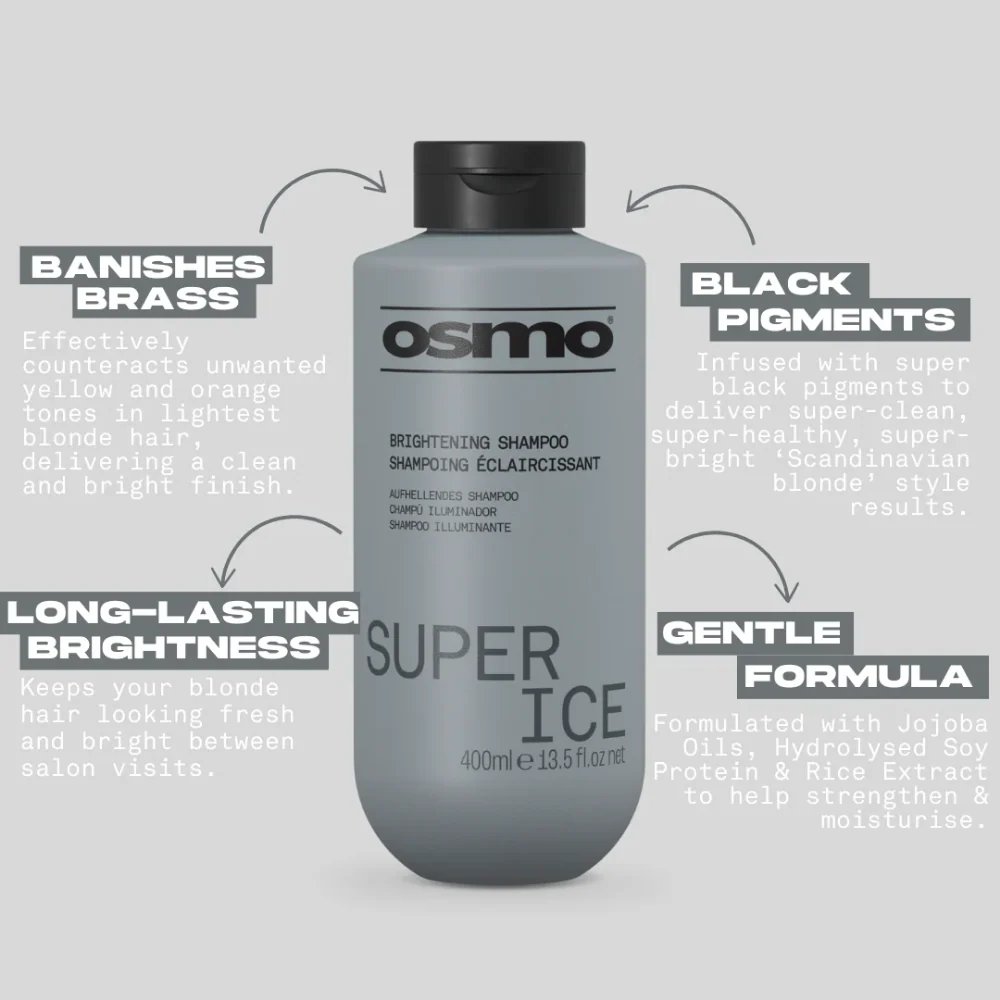 Osmo Super Ice Brightening Shampoo 1000ml - Image 4