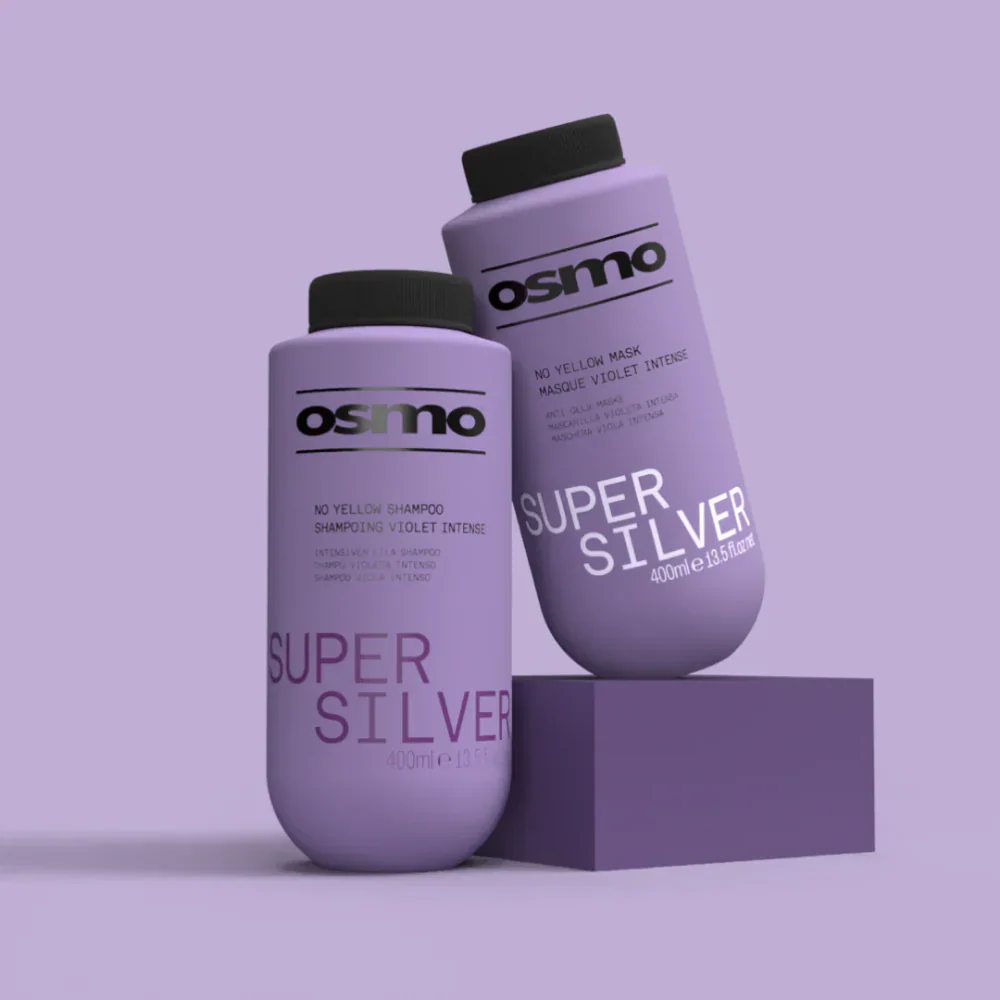 Osmo Super Silver No Yellow Shampoo & Mask Twin 2 x 400ml - Image 2