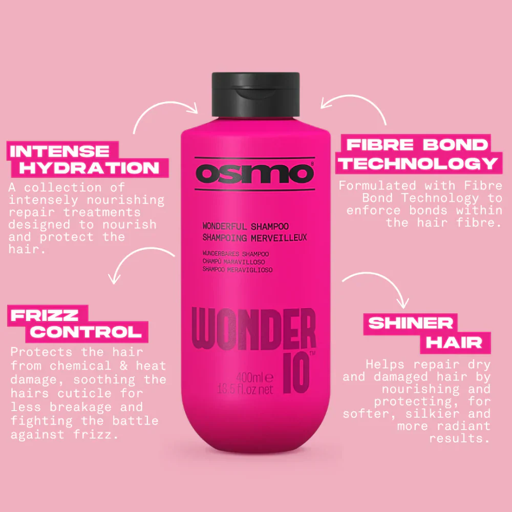 Osmo Wonder 10 Shampoo & Conditioner Twin 2 x 400ml - Image 3