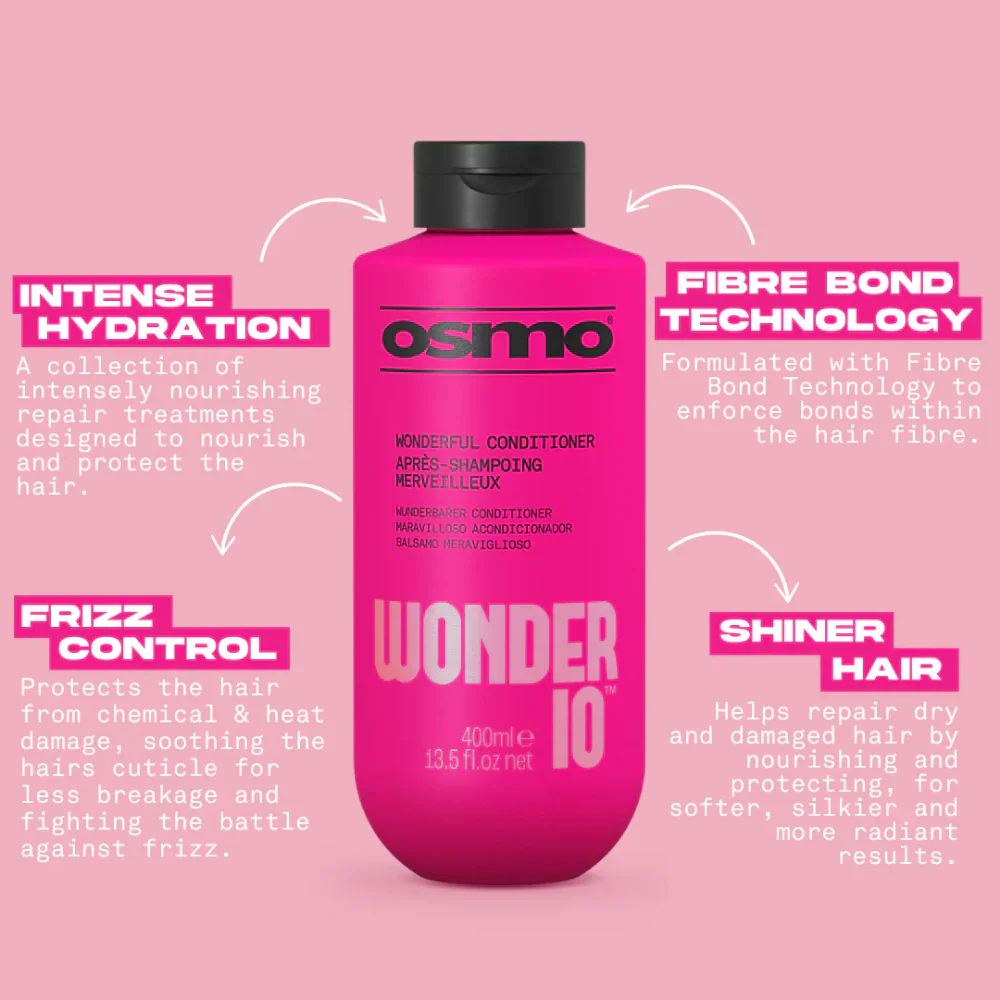 Osmo Wonder 10 Shampoo & Conditioner Twin 2 x 400ml - Image 4