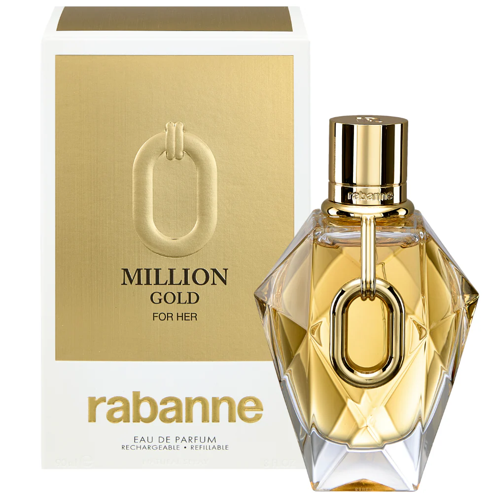 Paco Rabanne Million Gold For Her Eau De Parfum 90ml - Image 2
