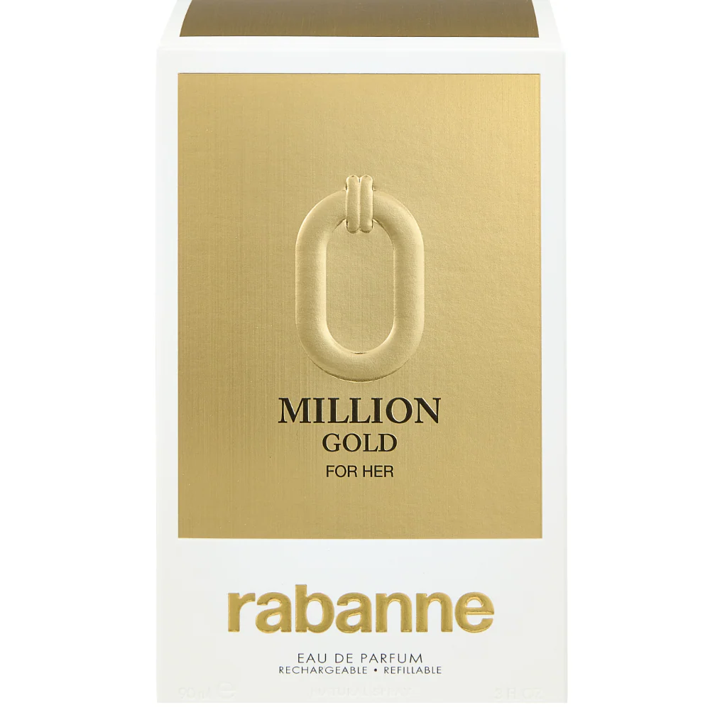 Paco Rabanne Million Gold For Her Eau De Parfum 90ml - Image 3