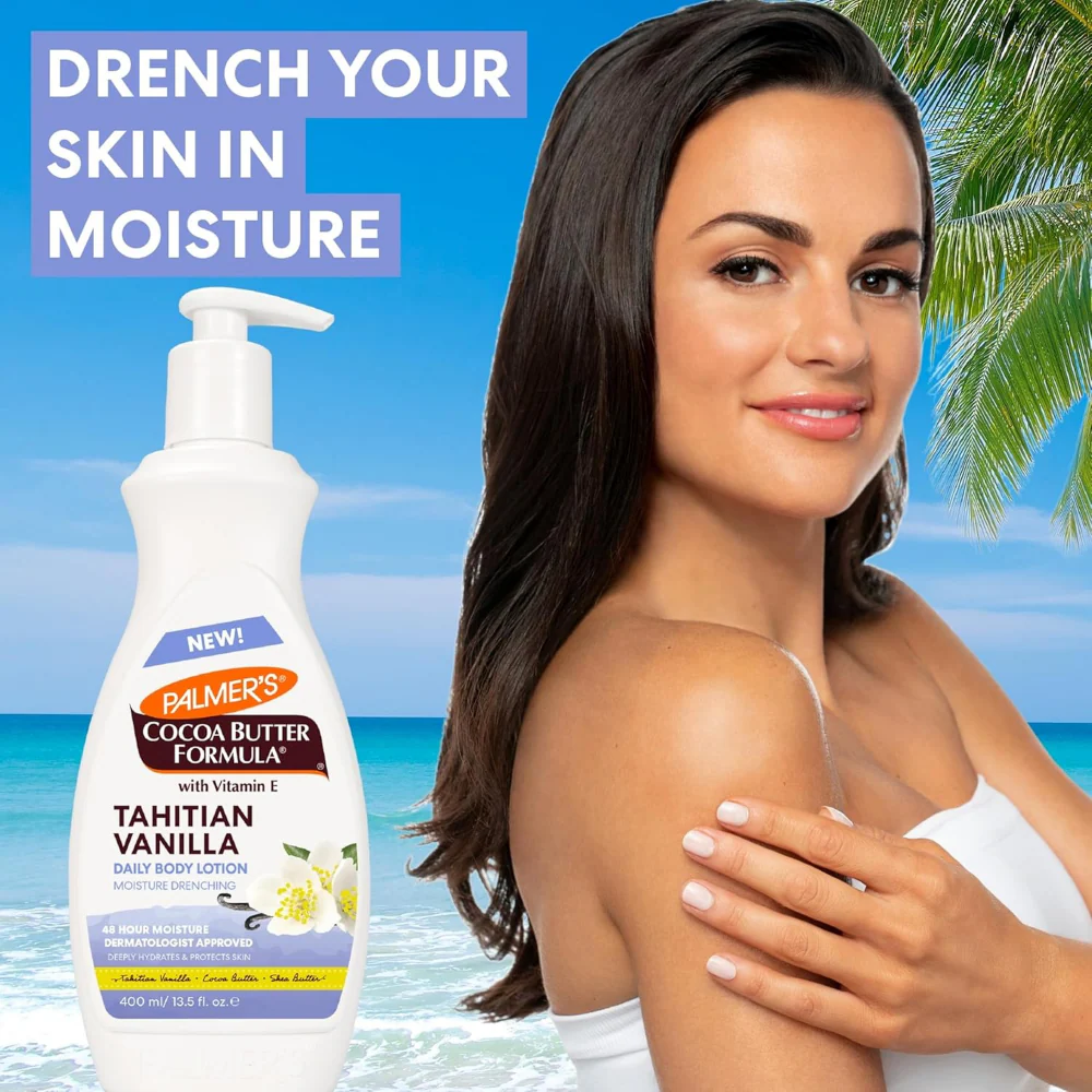 Palmer's Cocoa Butter Formula Tahitian Vanilla Daily Body Lotion 400ml - Image 2