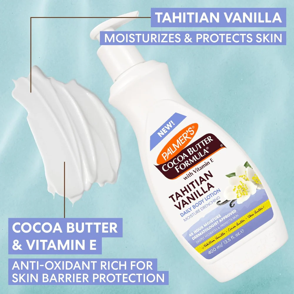 Palmer's Cocoa Butter Formula Tahitian Vanilla Daily Body Lotion 400ml - Image 5