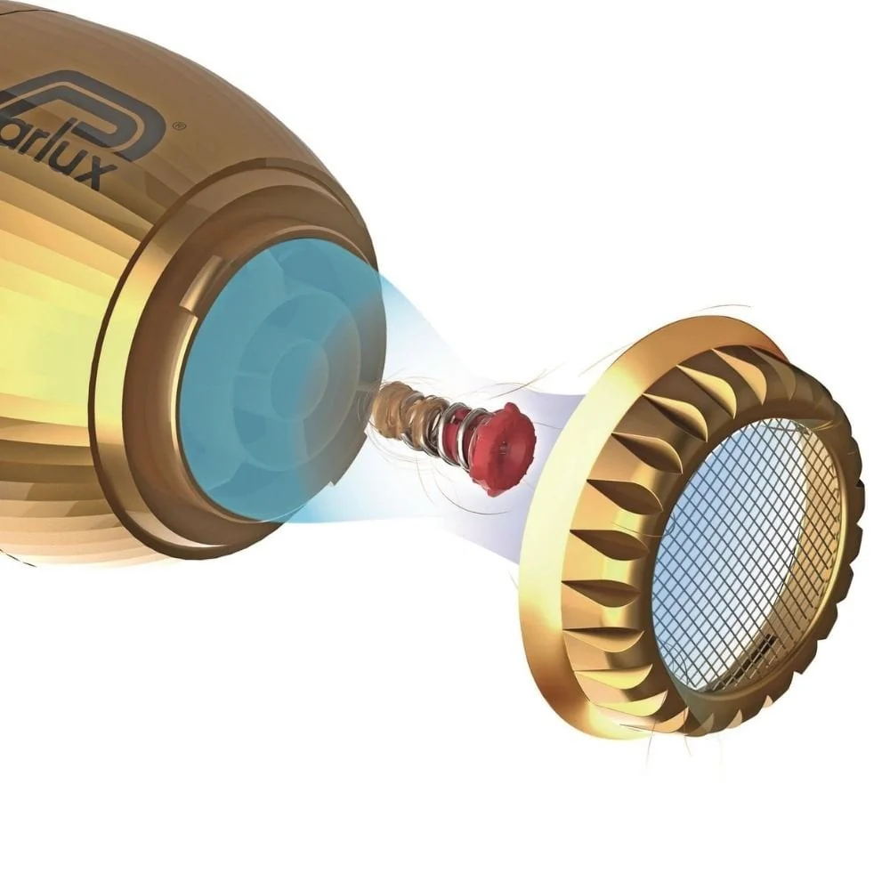 Parlux Alyon Air Ionizer Hair Dryer Gold - Image 5
