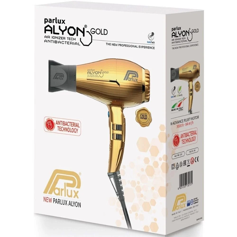 Parlux Alyon Air Ionizer Hair Dryer Gold - Image 6