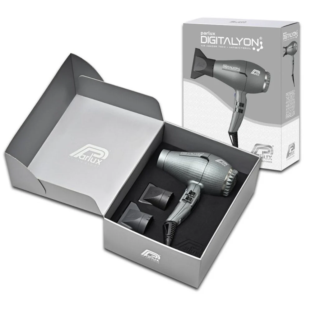 Parlux Digitalyon Air Ionizer Hair Dryer Glitter Grey - Image 4