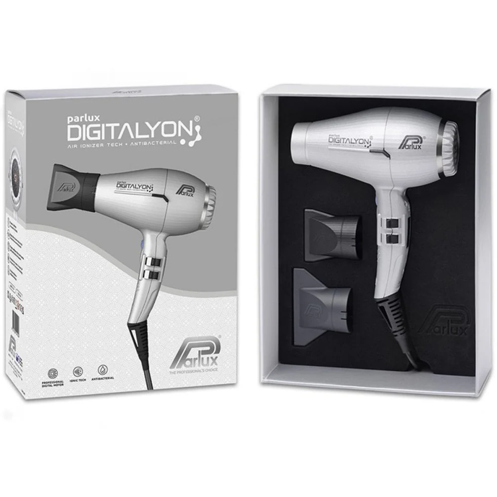 Parlux Digitalyon Air Ionizer Hair Dryer Silver - Image 3