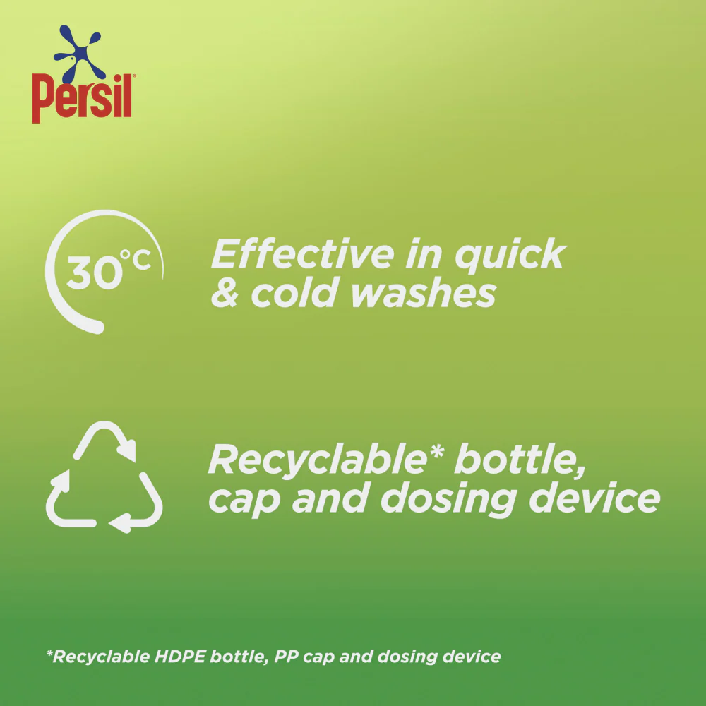 Persil Bio Liquid Laundry Washing Detergent 35 Washes 945ml - Image 6