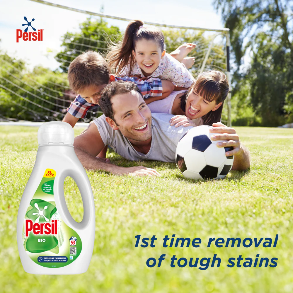 Persil Bio Liquid Laundry Washing Detergent 53 Washes 1431ml - Image 5