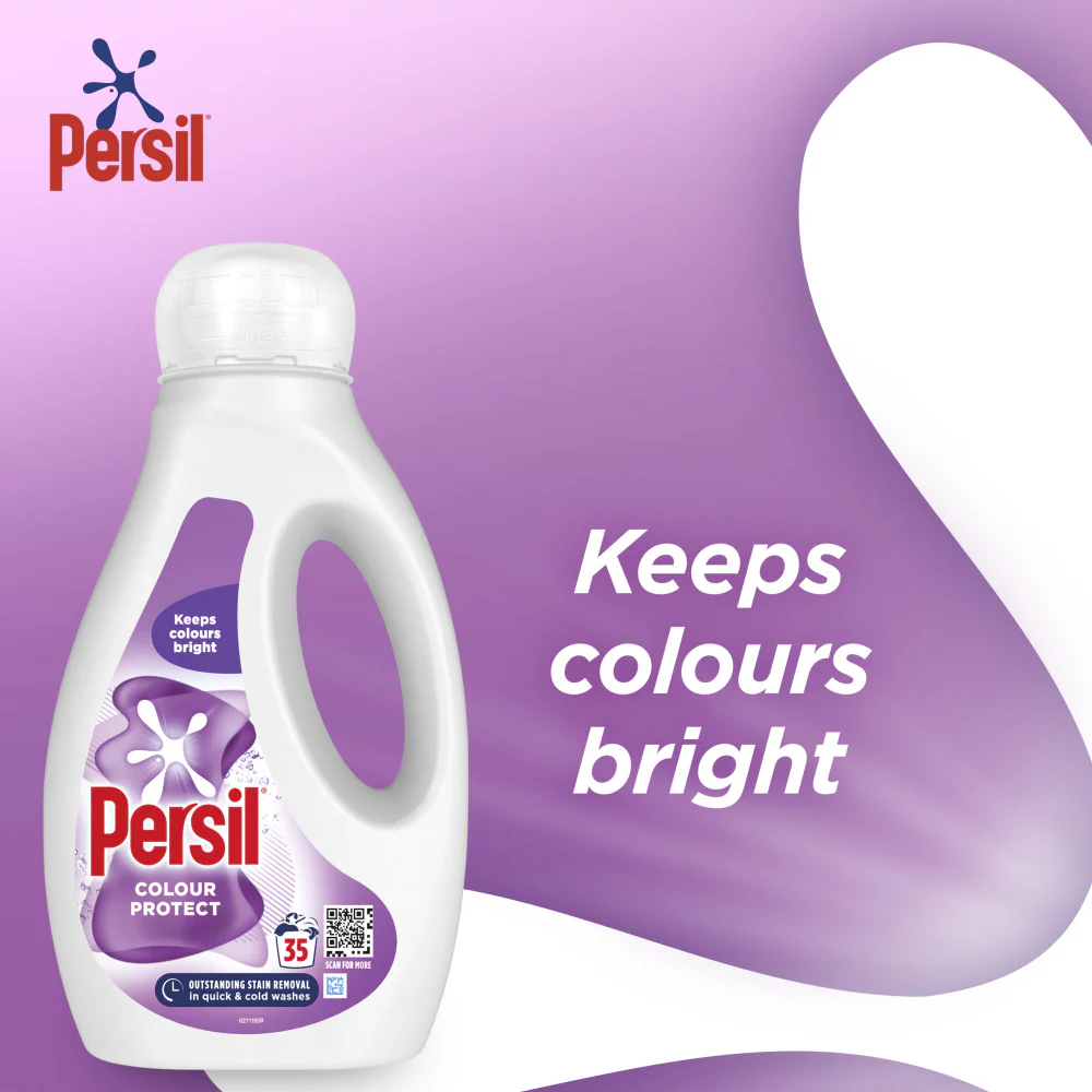 Persil Colour Protect Liquid Laundry Washing Detergent 35 Washes 945ml - Image 3