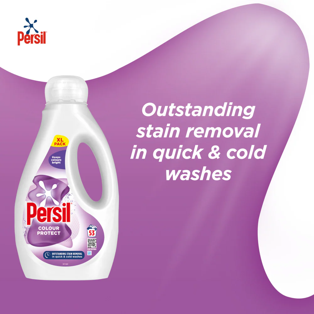 Persil Colour Protect Liquid Laundry Washing Detergent 53 Washes 1431ml - Image 4