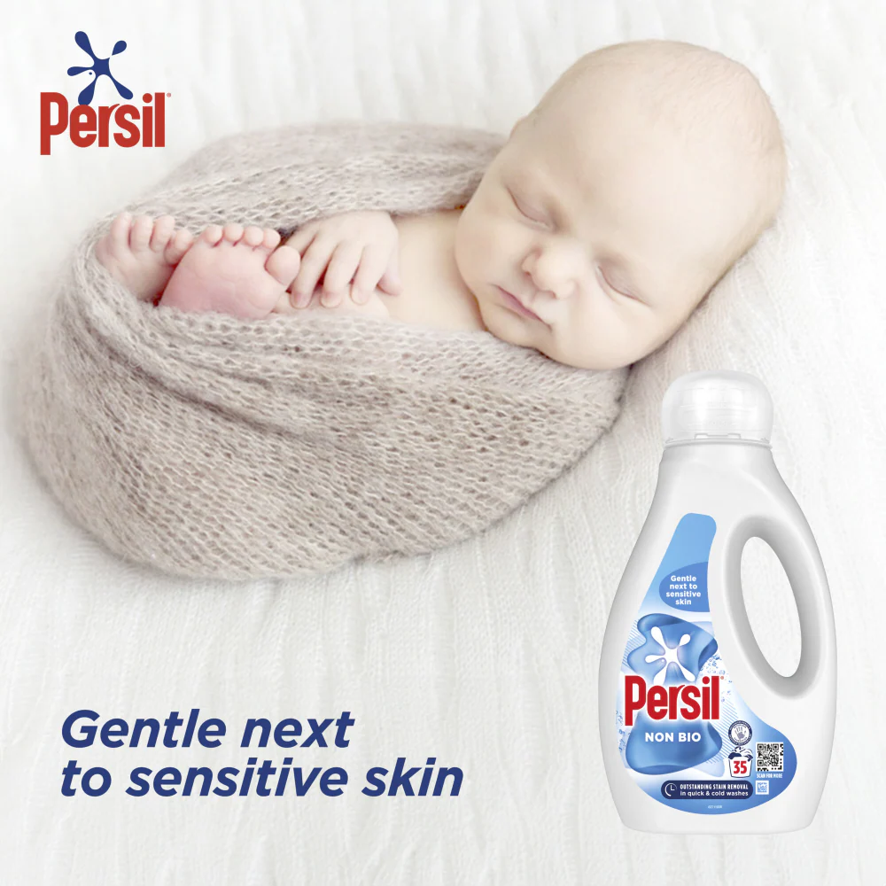 Persil Non-Bio Liquid Laundry Washing Detergent 35 Washes 945ml - Image 5
