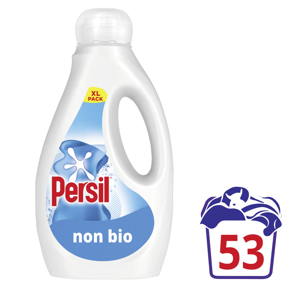 Persil Non-Bio Liquid Laundry Washing Detergent 53 Washes 1431ml - Image 2
