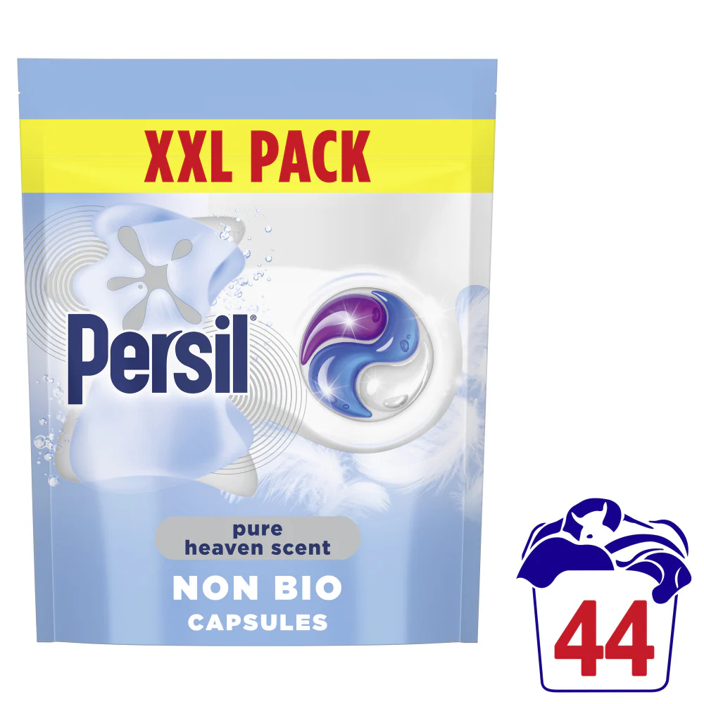 Persil Pure Heaven Scent Non-Bio Laundry Washing Detergent Capsules 44 Washes - Image 2