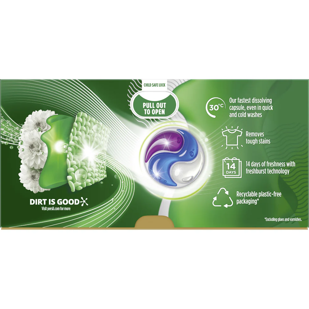 Persil Ultimate Active Clean Laundry Washing Detergent Capsules 24 Washes - Image 3