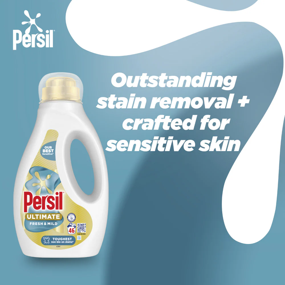 Persil Ultimate Fresh & Mild Non-Bio Liquid Laundry Washing Detergent 46 Washes 1242ml - Image 4