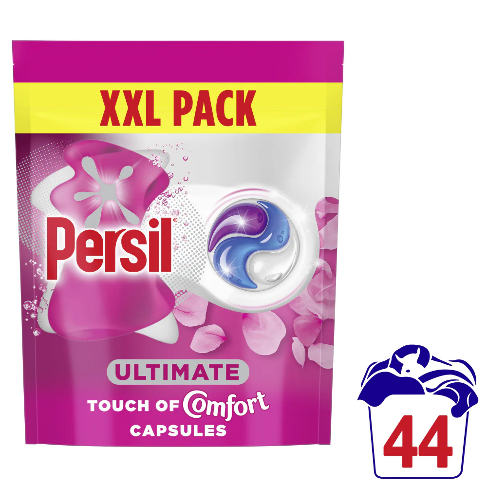 Persil Ultimate Touch Of Comfort Bio Laundry Washing Detergent Capsules 44 Washes - Image 2