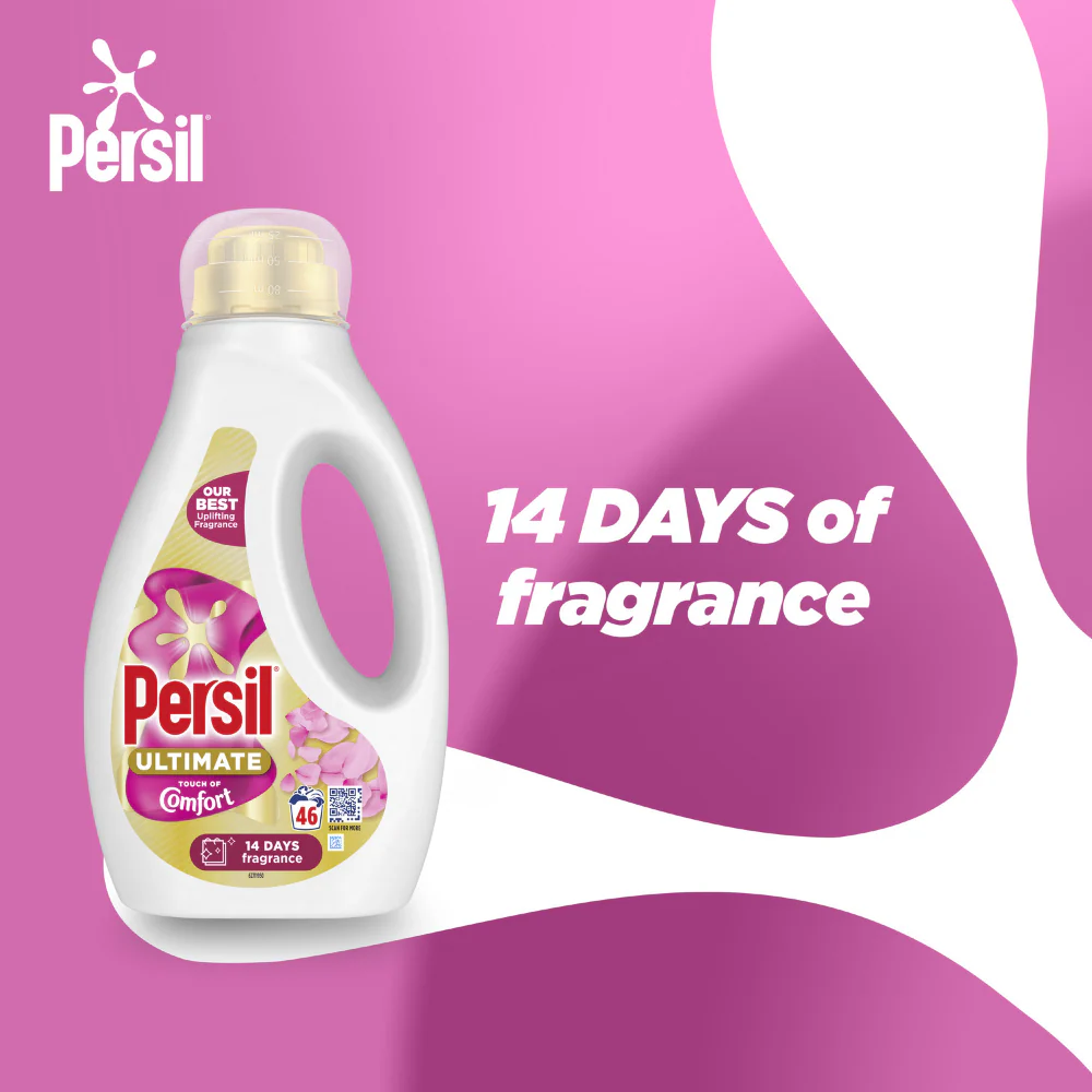 Persil Ultimate Touch Of Comfort Bio Liquid Laundry Washing Detergent 46 Washes 1242ml - Image 5