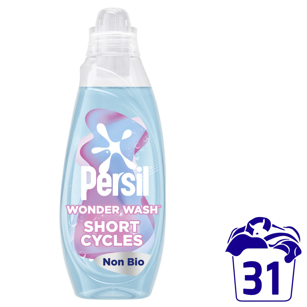 Persil Wonder Wash Pure Heaven Scent Sensitive Non-Bio Liquid Laundry Detergent 31 Washes 837ml - Image 2