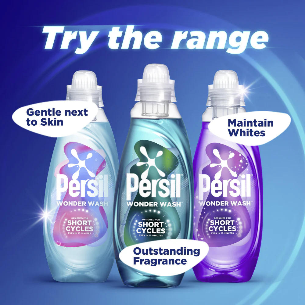 Persil Wonder Wash Pure Heaven Scent Sensitive Non-Bio Liquid Laundry Detergent 31 Washes 837ml - Image 7
