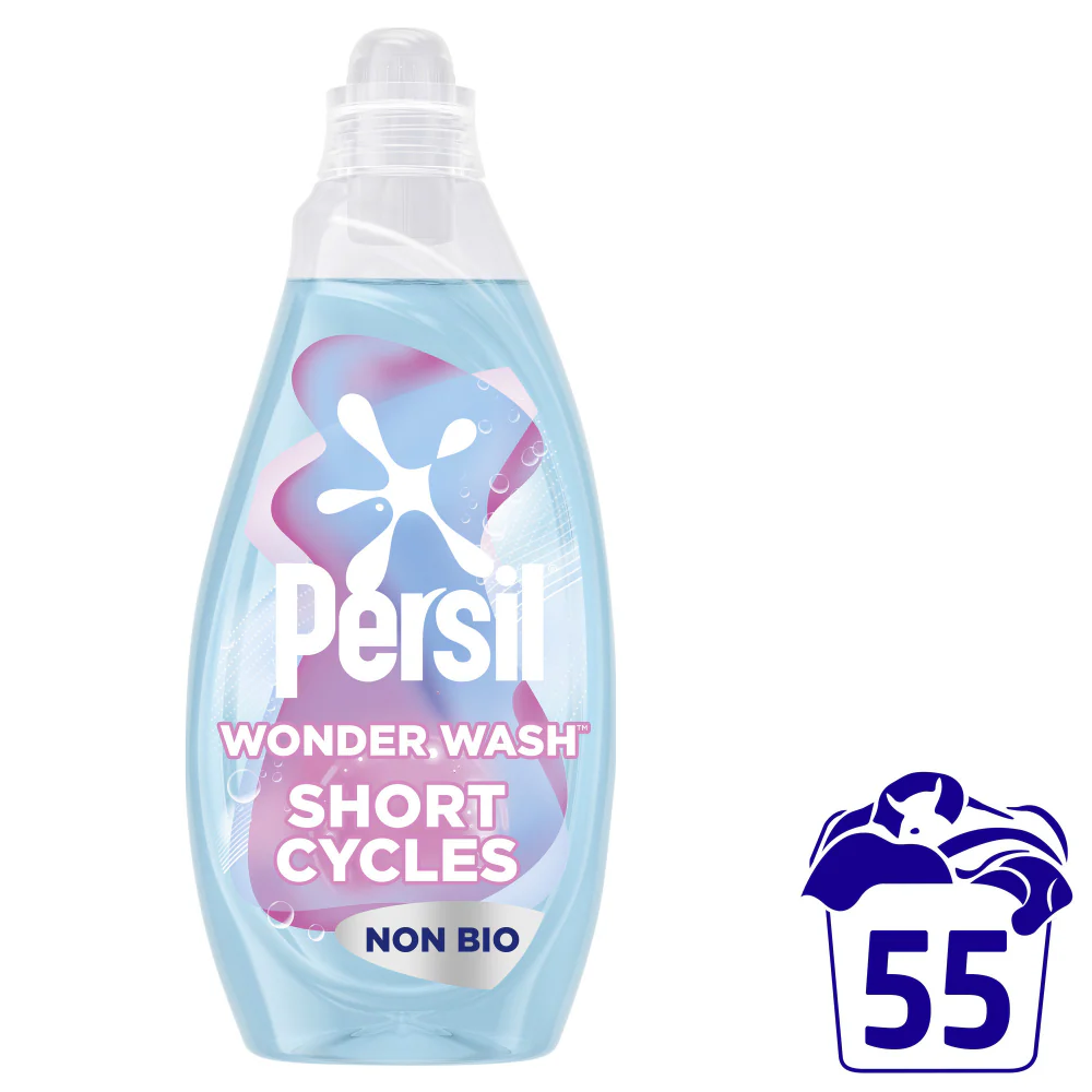 Persil Wonder Wash Pure Heaven Scent Sensitive Non-Bio Liquid Laundry Detergent 55 Washes 1485ml - Image 2
