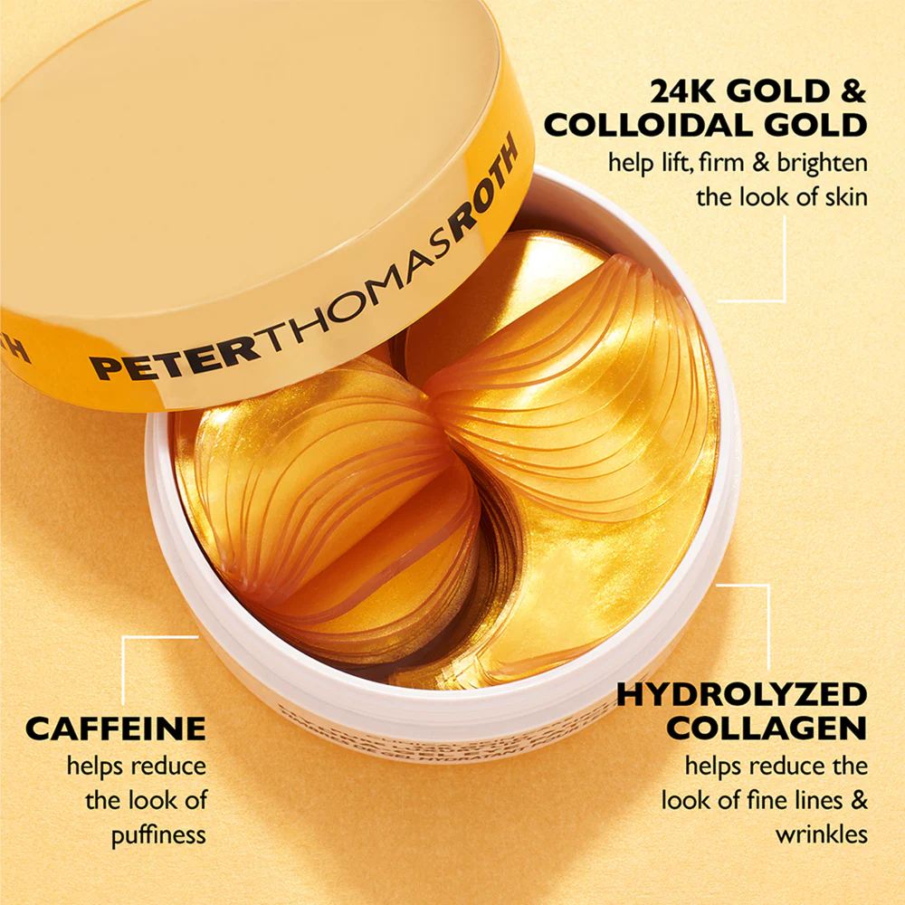 Peter Thomas Roth 24K Gold Pure Luxury Lift & Firm Hydra-Gel Eye Patches 30 Pairs - Image 2